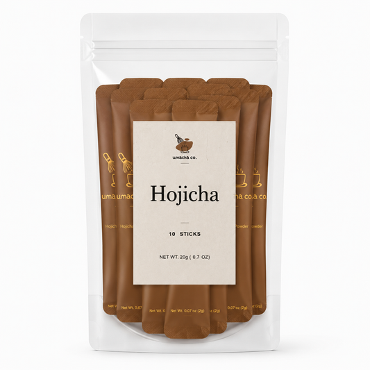 Umacha Co. Hojicha Roasted Green Tea Powder – Individual Hojicha Sticks