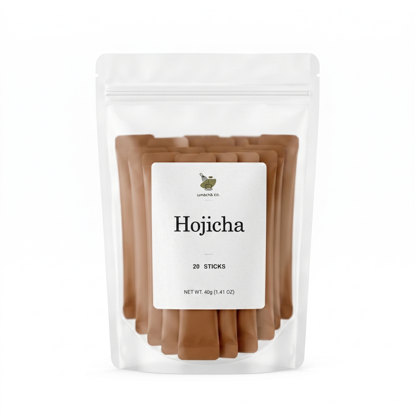 Umacha Co. Roasted Hojicha sticks 20 single-serve sticks (40g) premium grade