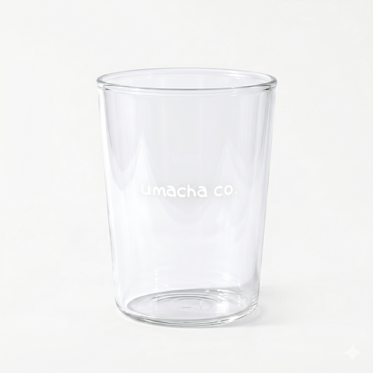 Umacha Premium Borosilicate Glass Cup | Minimalist Heat-Resistant Matcha Tumbler (12.85oz / 380ml)