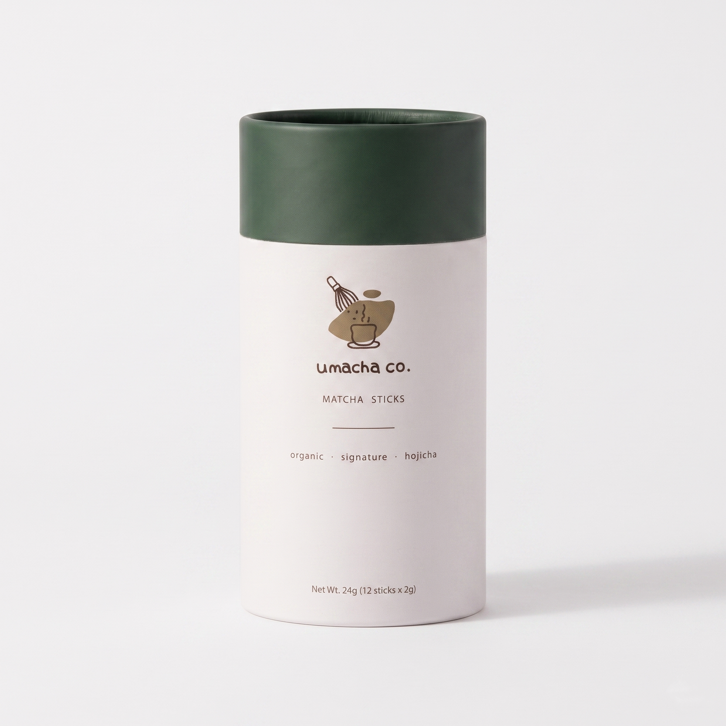Umacha co. Matcha & Hojicha Variety Sticks Set (12-Pack / 24g) — Premium Ceremonial Grade & Roasted Green Tea Powder
