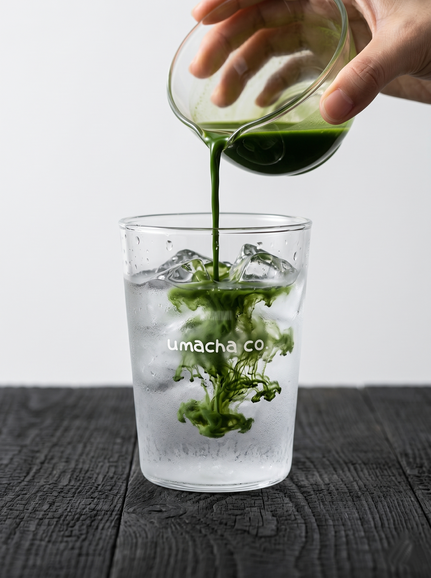 Umacha Premium Borosilicate Glass Cup | Minimalist Heat-Resistant Matcha Tumbler (12.85oz / 380ml)