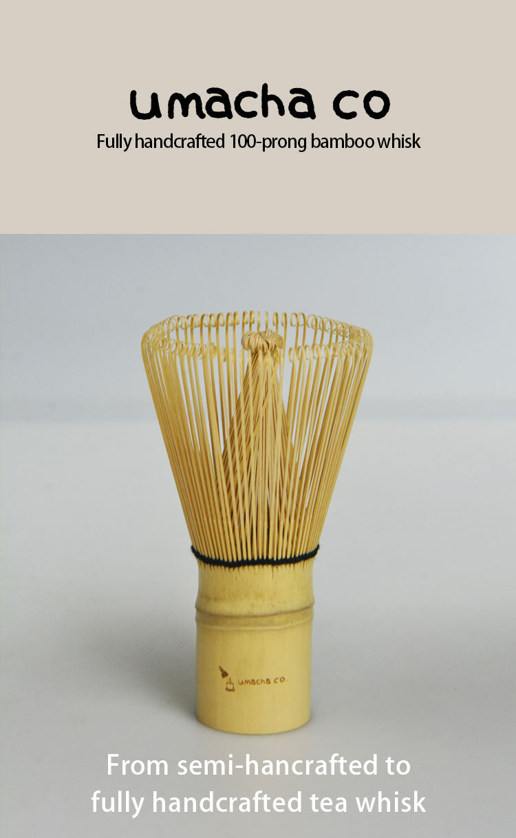 Umacha Co. Premium Golden Bamboo Matcha Whisk - Traditional Tea Master Tool