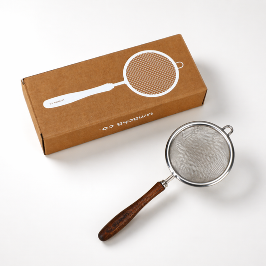 Umacha Co. Artisan Matcha Sifter - Stainless Steel & Natural Wood