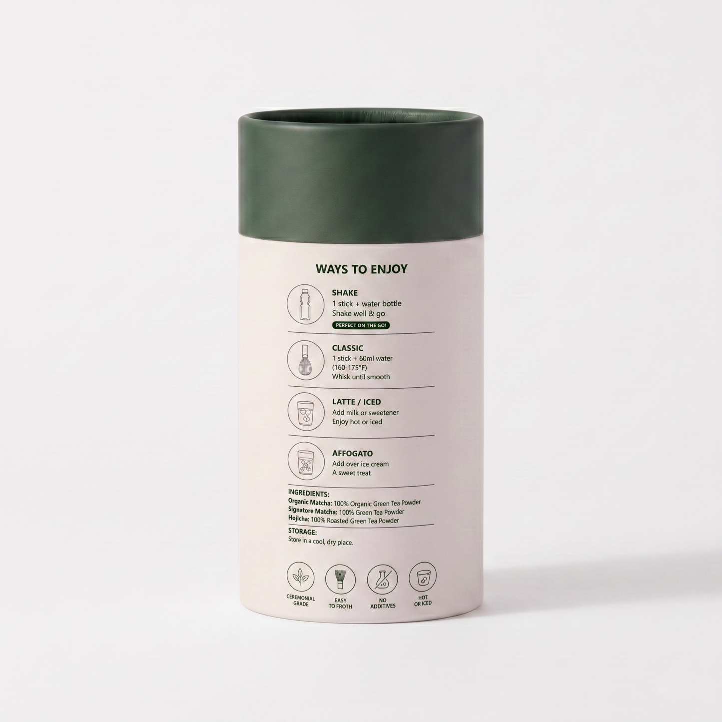 Umacha co. Matcha & Hojicha Variety Sticks Set (12-Pack / 24g) — Premium Ceremonial Grade & Roasted Green Tea Powder