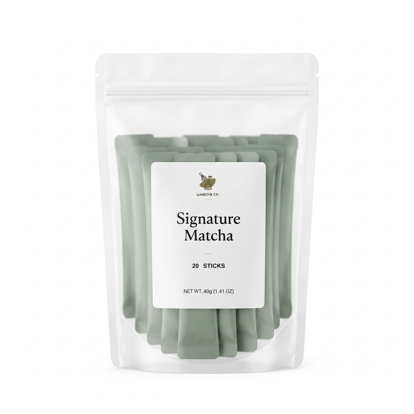 Umacha Co. signature matcha sticks 20 single-serve sticks (40g) ceremonial grade first harvest matcha