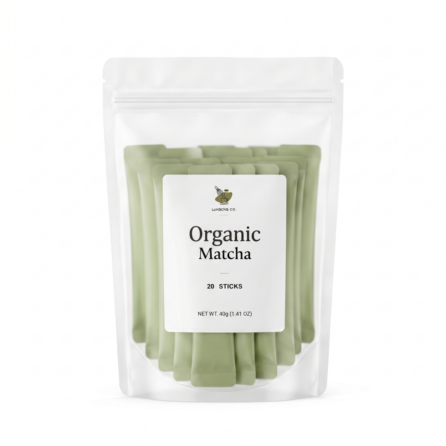 Umacha Co. Organic matcha sticks 20 single-serve sticks (40g) ceremonial grade first harvest
