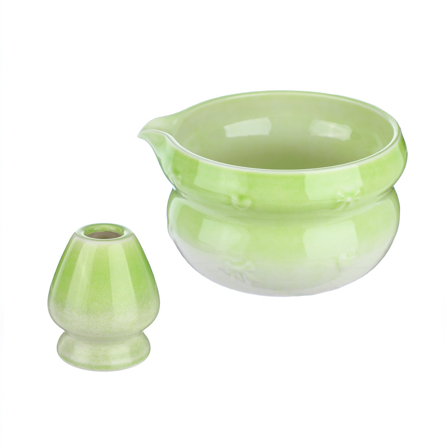 Umacha Co. Ceramic Bowl and Whisk Stand,Tea Set Gift Box Set